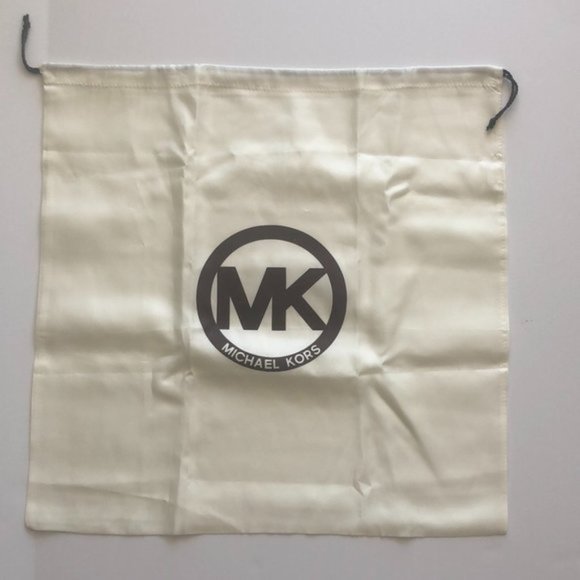 MICHAEL KORS Dust Bag Off White Drawstring Cover Protector Large 18" X 19" - Picture 1 of 2